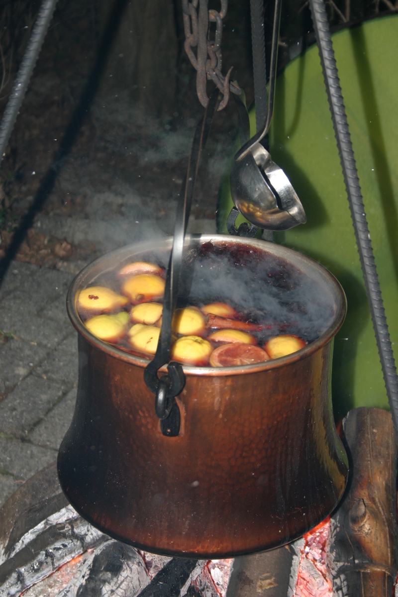 Der selbstgemachte Glühwein war 1A