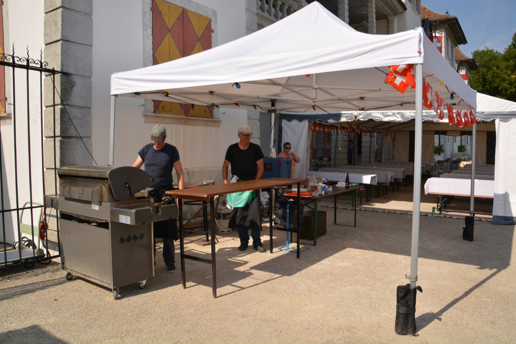 Der Grill ist bereit