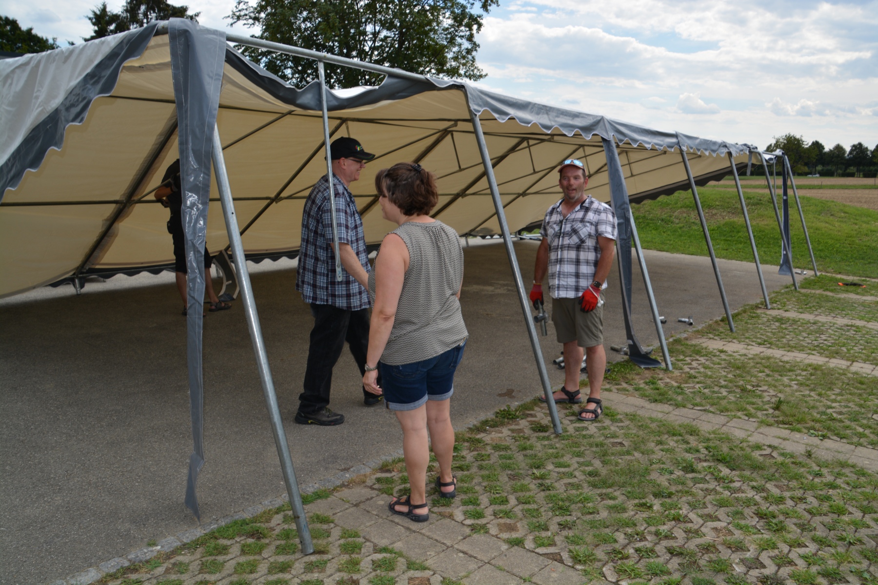 Aufbau Augustfeier 2022